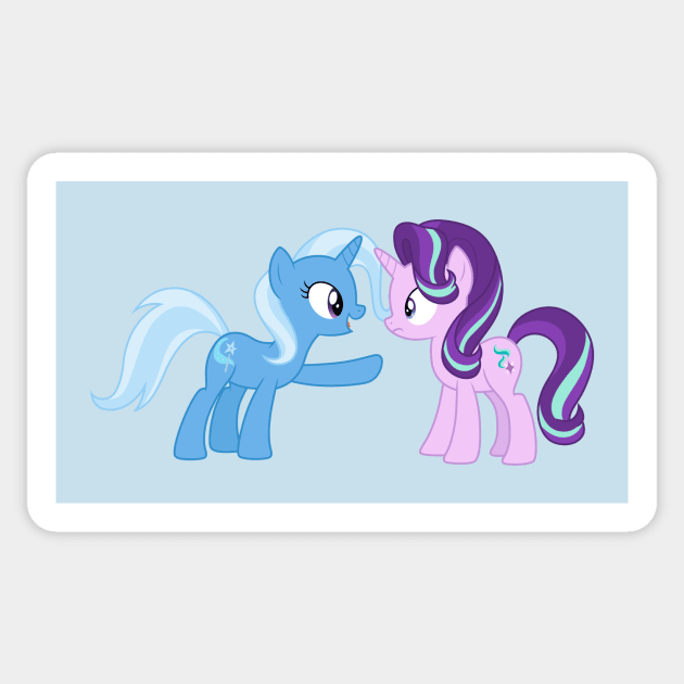 Trixie talking to Starlight Glimmer 1 Sticker by CloudyGlow